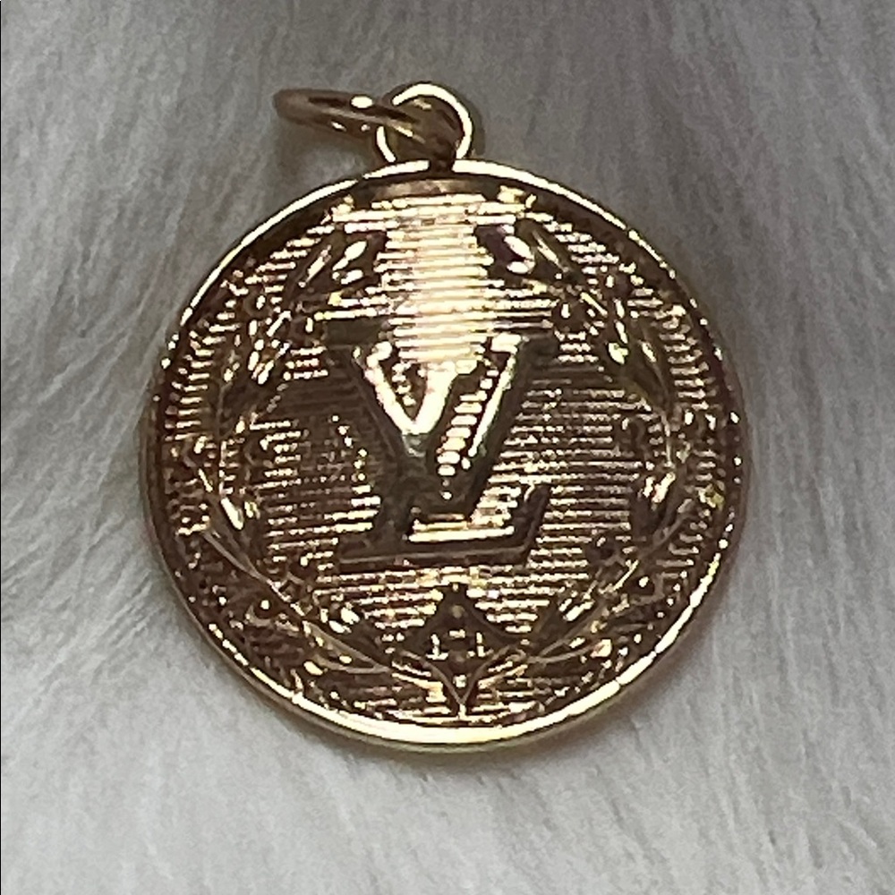 LV Gold-Tone Roman Medallion